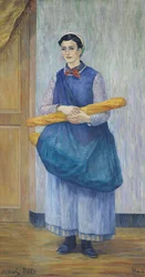 Dame trägt Brot, 1889